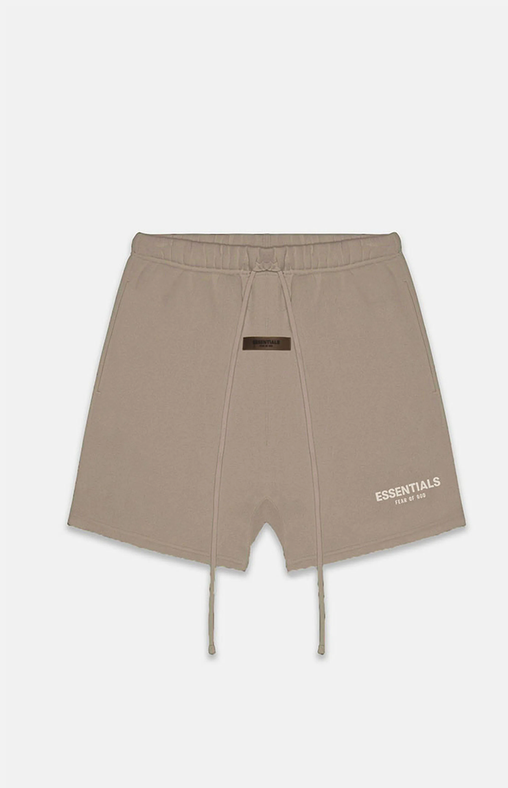 FEAR OF GOD ESSENTIALS "DESERT TAUPE" SHORTS