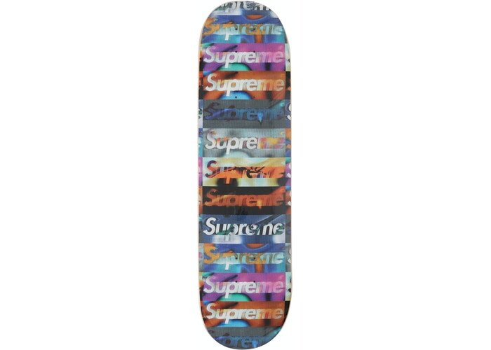 Supreme - Distorted Logo Skateboard Deck Black "SS20"