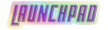Launch Pad Holographic Sticker