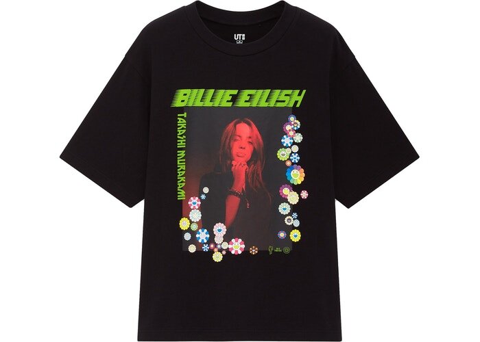 Billie Eillish X Takashi Murakami Graphic BLACK TEE