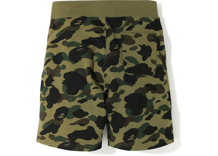 BAPE 1st Camo Shark Sweat Shorts "Green"