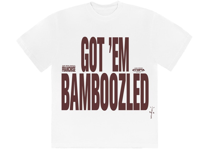 Travis Scott Franchise Promo II "Bamboozled T-Shirt White"