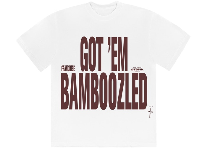 Travis Scott Franchise Promo II "Bamboozled T-Shirt White"