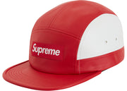Supreme 2-Tone Leather Camp Cap "Red" FW19
