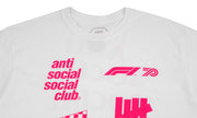 Anti Social Social Club ASSC X UNDFTD X F1 Tee "White"