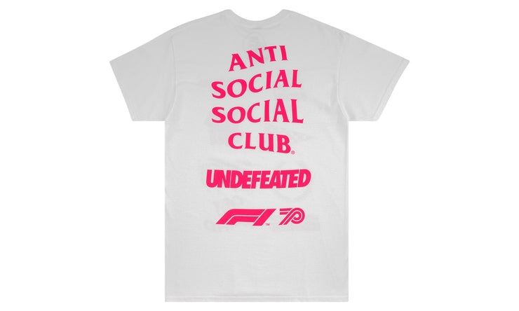 Anti Social Social Club ASSC X UNDFTD X F1 Tee "White"